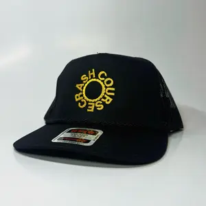 CRASHCOURSE SEASON 1: GATE 001 CC LOGO Hat in Gold Metallic with Custom Embroidery
