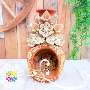 Floral Bunch Vase - Barro Bordado Oaxaca