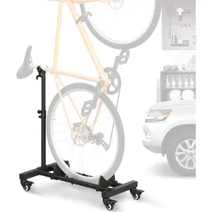 Vertical  Stand, Freestanding  Rack Garage Storage Upright  Floor Stand Indoor  Holder with Adjustable Height for Garage & Apartment - for Wheels Sizes up to 29"
