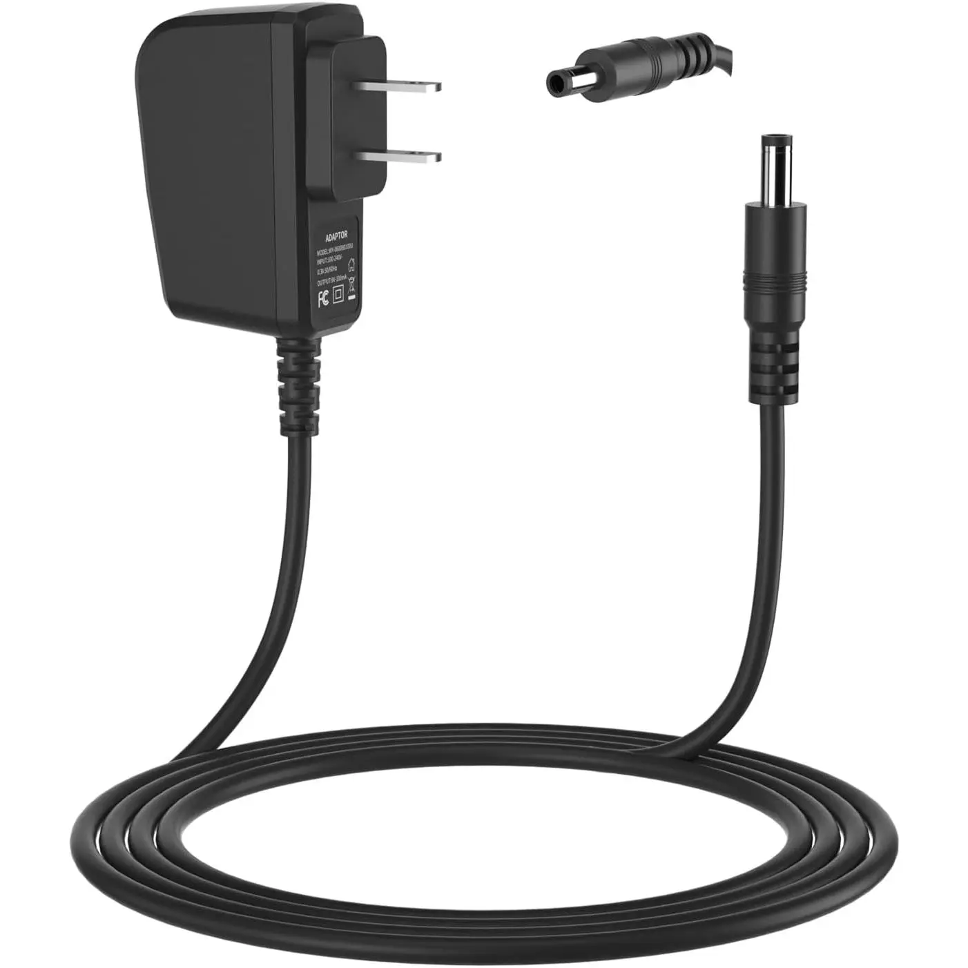 Norelco HQ840 Replacement AC Adapter, 8V 100mA Shaver Charger for Multigroom Series 3000 MG3750 & MG3760, Polycarbonate Shell, 3.3ft Long Power Cord, DC8V Output, Safe Charging, Indoor Use, CE Certified