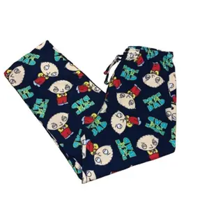 Comedic Best Baby PJ Bottoms, Retro Family Guy Pajama Pants, Family Guy Themed Lounge Pants for Fans of the Sassiest Baby, Cartoon Character Sleepwear For Fans