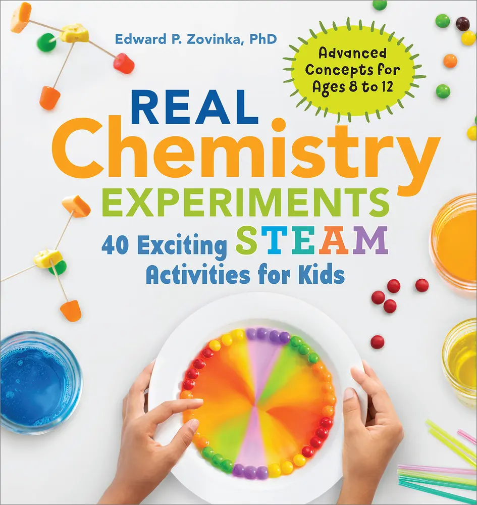 USED Book - Real Chemistry Experiments: 40 Exciting Steam Activities for Kids by Zovinka, Edward P., PhD (Paperback) - english