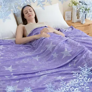 【Father's Day Gift】Summer Cooling Blanket for Hot Sleepers -Breathable Oversized Reversible Design, Lightweight, Rayon Derived from Bamboo, Comfy Bedding, Gift for Summer,Boyfriend Gifts, Men Gifts, Mother'sDay Gifts, Teenage Bedroom Accessories o