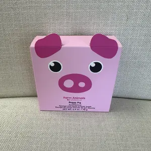 Piggy spongelle for bath and shower body wasb exfoliating fun