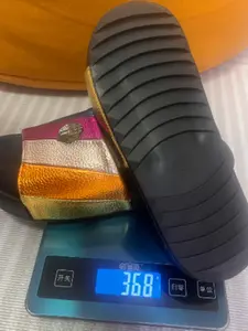 New Summer Eagle Head Color Block Thick Sole Beach Flip Flops for Women, Stylish Casual Footwear for Daily Commute, Comfortable PU Leather Sandals