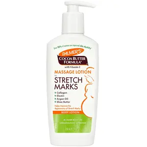 Palmer's Cocoa Butter Formula Massage Lotion For Stretch Marks, Pregnancy Skin Care, Belly Cream with Collagen, Elastin, Argan OIl and Shea Butter, 8.5 Ounces