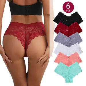 Women's 18-piece Trendy Underwear Multiple Colors Stylish Geometric Patterns Cooling Breathable Mesh Panels for Daily Outings & Beach Trips