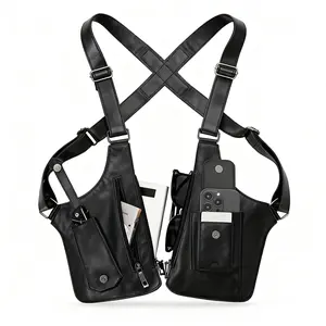 Adjustable Underarm Shoulder Bag for Men and Women - Anti-theft Hidden Storage for Cell Phones and Other Hunting and Outdoor Gear, Premium Leather，Christmas first choice， best holiday gift