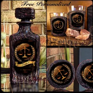 Lowyer Personalized Whiskey Decanter Set