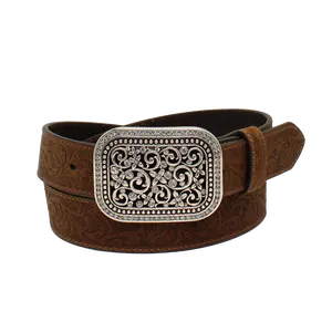 Ariat Ladies Brown Rhinestone Filigree Belt A10006944