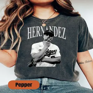 Kike Hernandez Showing His Ring , Hernandez LA Baseball Comfort Colors Shirt, Vintage Game Day Shirt, Baseball Lover Gift.