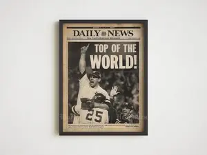 1996 NY Yankees World Series Newspaper Print (Poster Download)