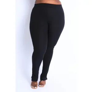 Ribbed Leggings - Black