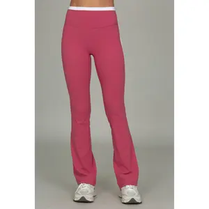 Raspberry Double Waist StrydeForm Flare Pant
