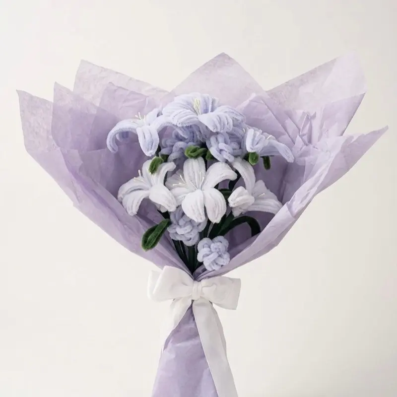 Cinderella pipe cleaner  flower bouquet
