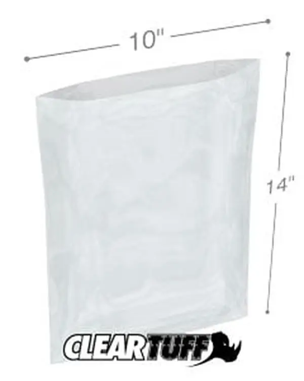 International Plastics PB41014 10 x 14 in. Clear Poly Bags, 0.004 Gauge - Case of 1000