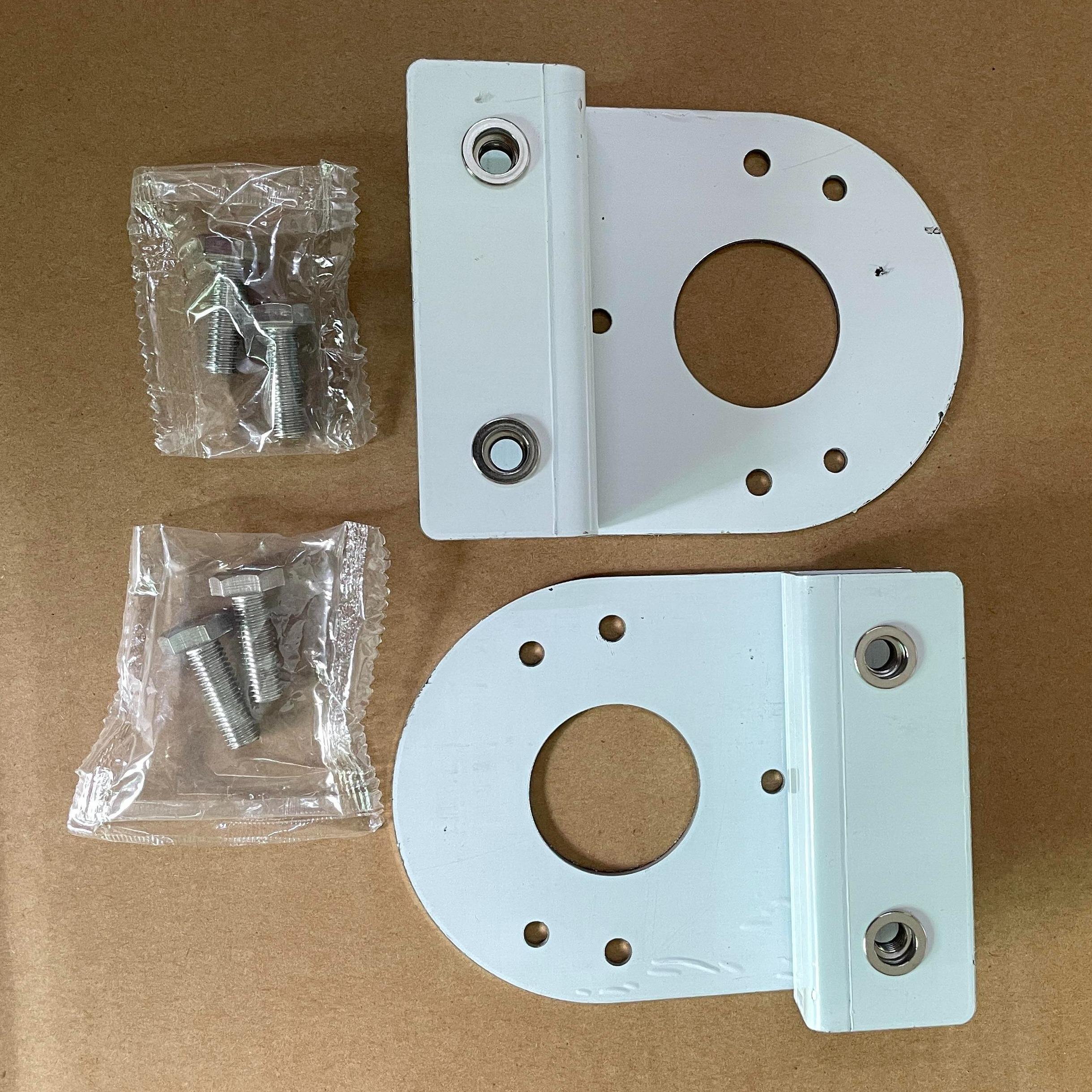 Straight Down Clamp-On Brackets for Watermelon Lights - 2Pcs Stainless Steel Under Glow Mounts, No Drilling for Semi-Trucks & Pickups