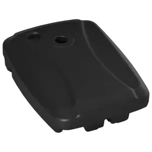Outsunny Cantilever Umbrella Base, 165 lbs. Capacity, Portable Offset Umbrella Stand on Wheels, Mobile, Heavy-Duty, Fillable with Water or Sand, Black