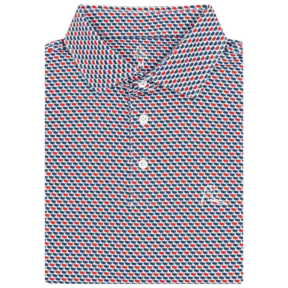 The 1776 Men's Short Sleeve Collegiate Polo