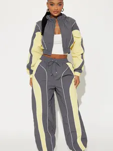 New Era Colorblock Windbreaker Jacket - Charcoal/combo