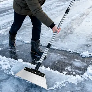 Heavy Duty Garden & Agricultural Tool Set Stainless Steel Multifunctional Garden Shovel with Durable Blade Stand-Up Metal Weed Puller Ergonomic Handle for Efficient Gardening Tasks grass driveway professional Multi-Use Garden Shovel lawn sweeper