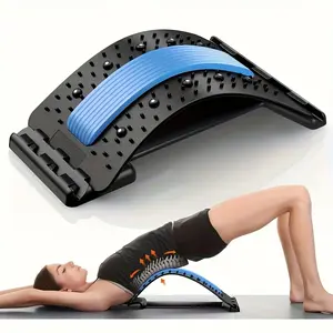 1pc Polymer Back Stretcher & Massager - 3-Level Adjustable, 330 lbs Capacity, Multi-Level Spine Support Board for Lower & Upper Back, Body Care, Ideal for Home Gym, Outdoor Use