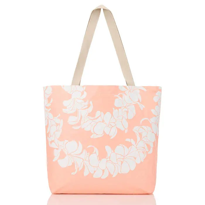 Plumeria Lei Reversible Tote