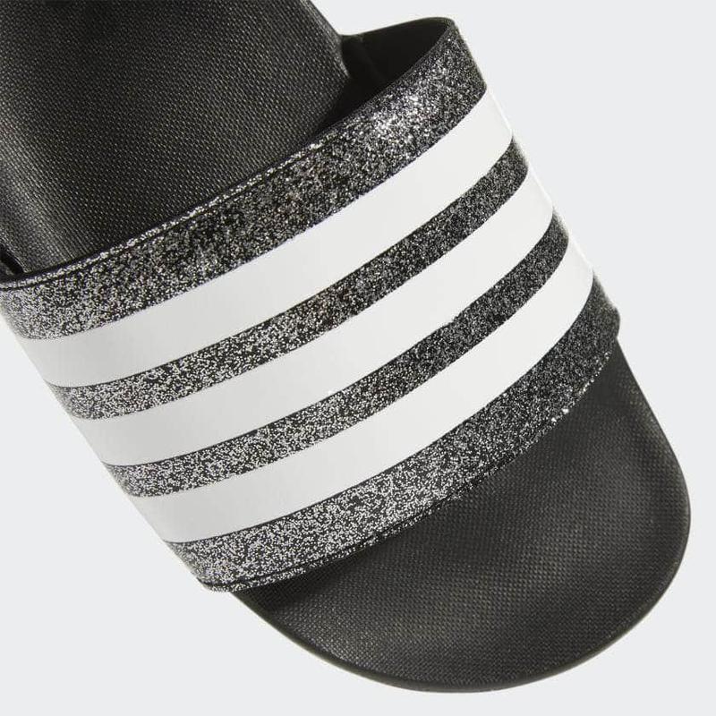 Adidas Adilette Comfort Slides J 'Black Glitter' - Men's