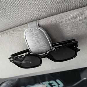 Car Sun Visor Glasses Holder, Universal Car Sun Visor Glasses Holder, Car Interior Accessories for Car Stowing & Tidying, Car Organizers, Car Organization Supplies