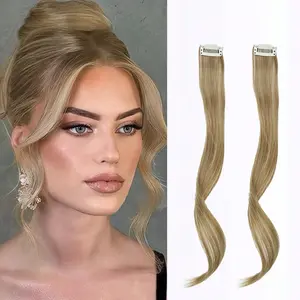 1 pair (2pcs) of new fashionable dragon beard bangs wigs, beauty tools, beauty essentials, slightly curled eight-character bangs, super natural face-slimming bangs wigs with sideburns, air bangs, bang clip wigs, with long sideburns.