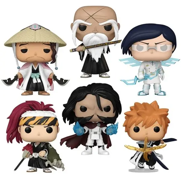 Pop! Animation: Bleach Thousand-Year Blood War – Ichigo, Uryu, Yhwach, Yamamoto, Renji & Shunsui Vinyl Figures