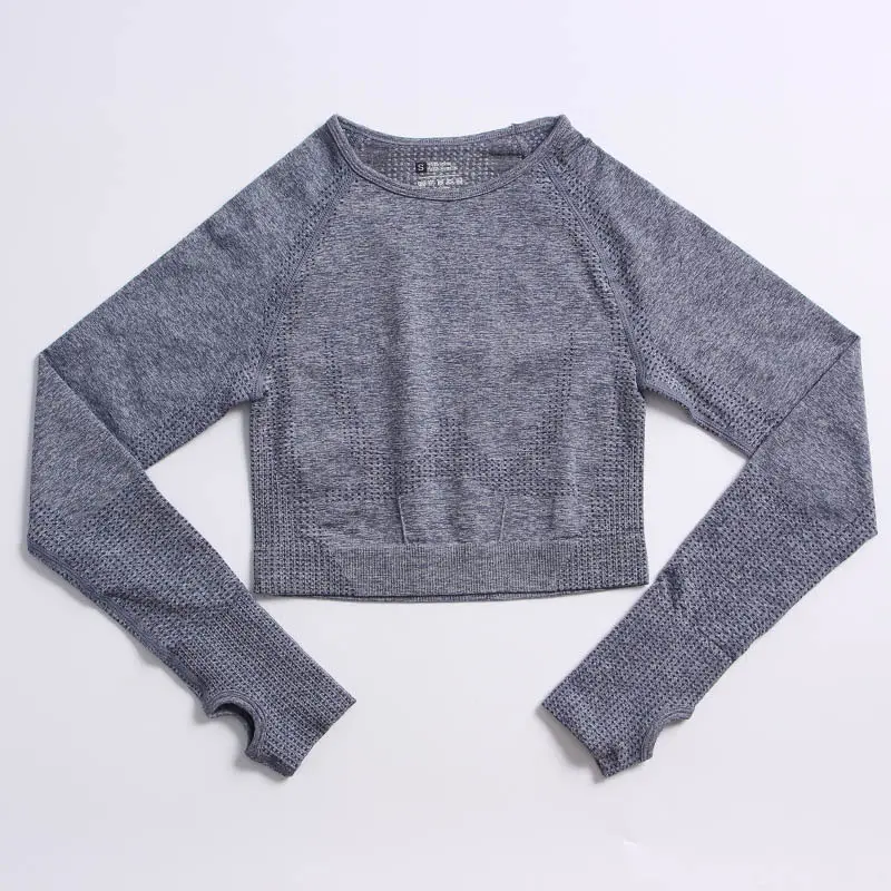 Grey blue long sleeved shirt