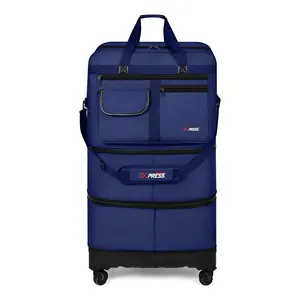 New York Xpress Rolling Duffel Bag – Expandable, Foldable, Lightweight for Easy Storage | Stylish Travel & Moving Bag in Multiple Sizes & Colors
