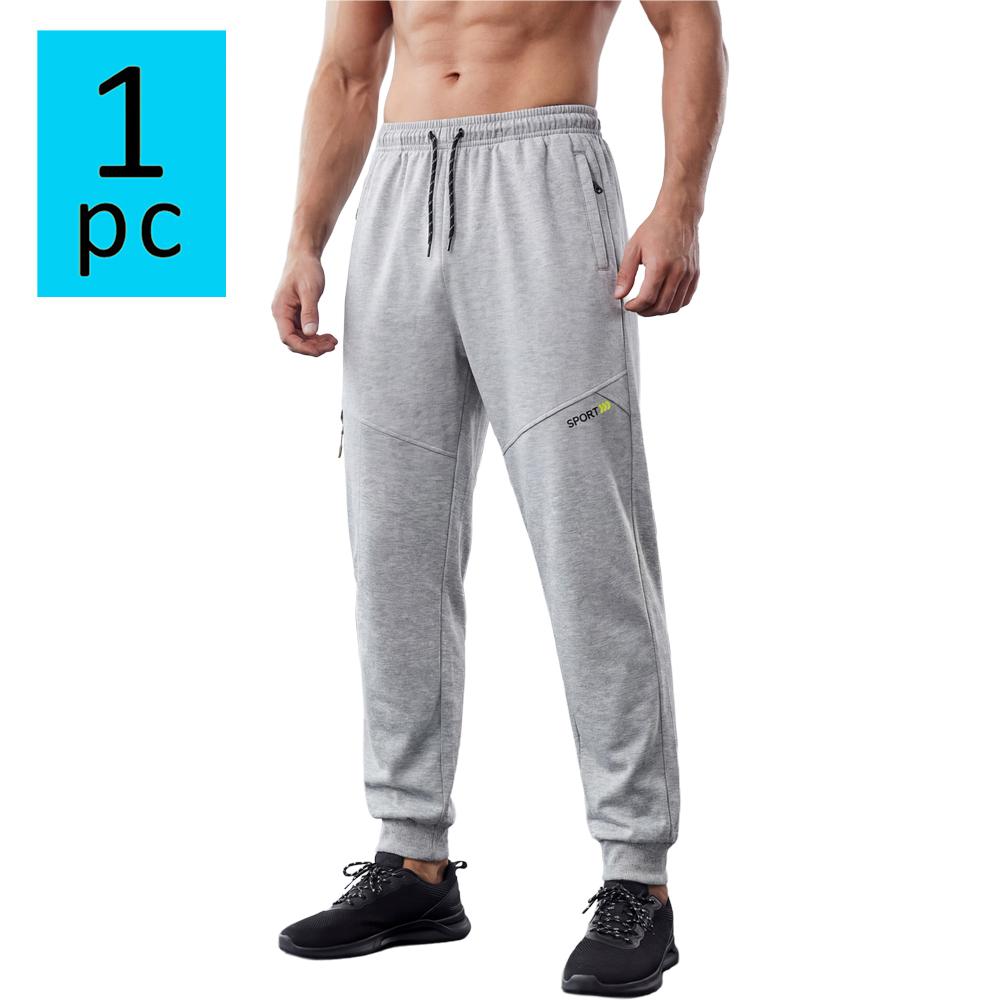 Men’s sports casual pants for all seasons—thin outdoor fitness jogging pants, versatile solid-color tapered long pants suitable for everyday wear in spring and summer.
