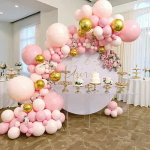 Stunning 104-Piece Pink Balloon Arch Kit – Vibrant Mixed Latex Balloons Ideal for Weddings, Birthdays, and Special Celebrations – Transform Your Event into a Dreamy Atmosphere!
