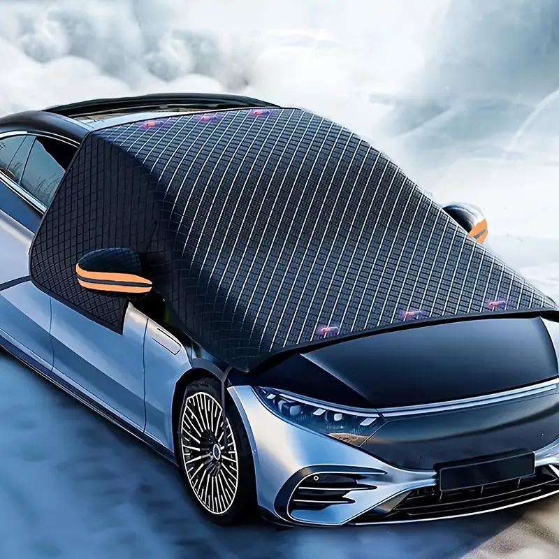 Magnetic Snow Cover for Car Windshield, Oxford Cloth Thickened Anti-Freeze & Heat Protection, Winter Snow Shield, Windshield Frost Guard, Car Window Shades, Car Accessories, Sunshade for Car Outside, Magnetic Sunshades