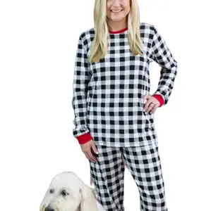 Gingham Me To Sleep Unisex Pajama - Black and White Gingham Pattern, Comfortable Loungewear, Soft & Stretchy Fabric, Suitable for All Genders