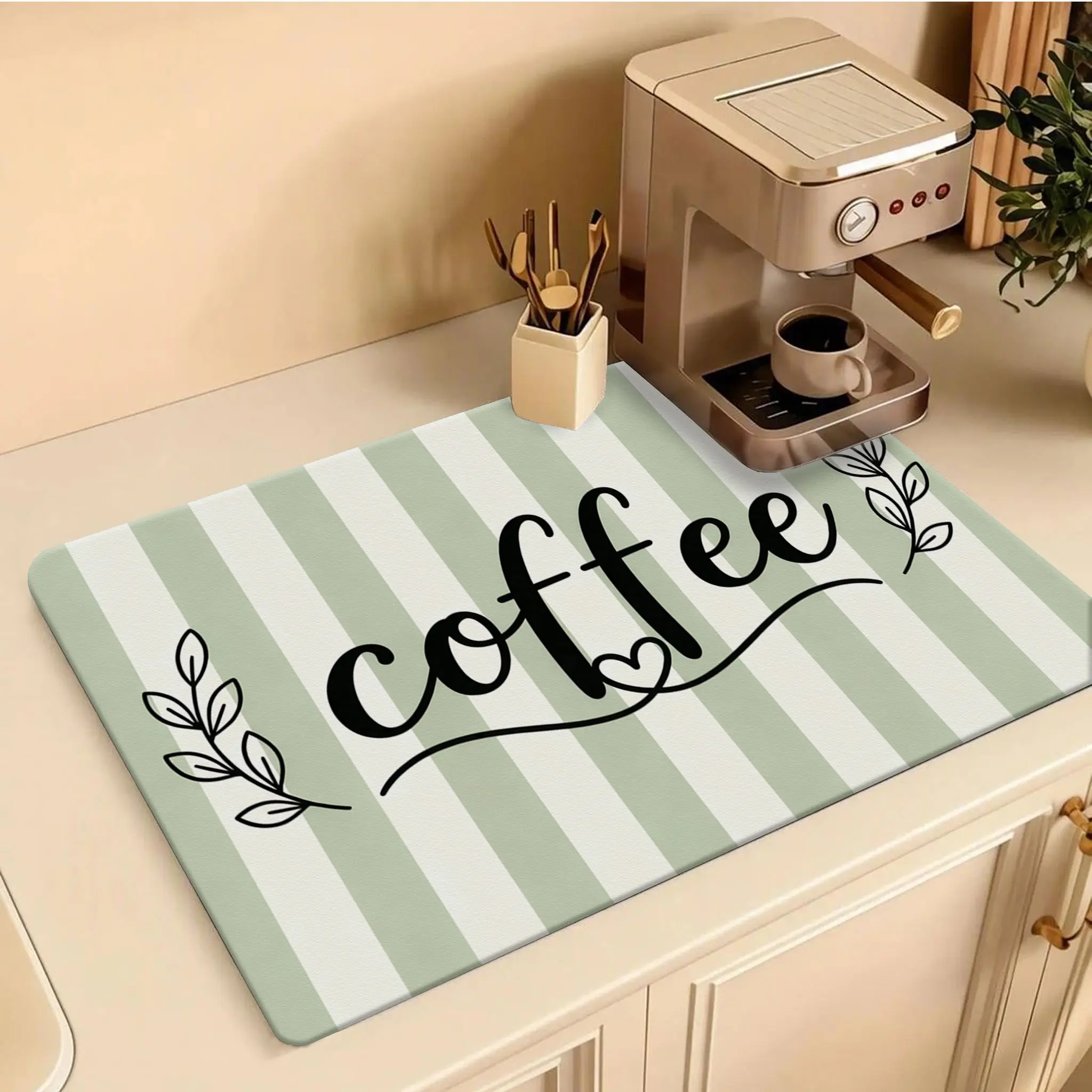 PVC Countertop Mat, Washable Non-Seepage Spill-Proof Protection Pad for Kitchen, Dining (Household Textiles Desktop Mat)