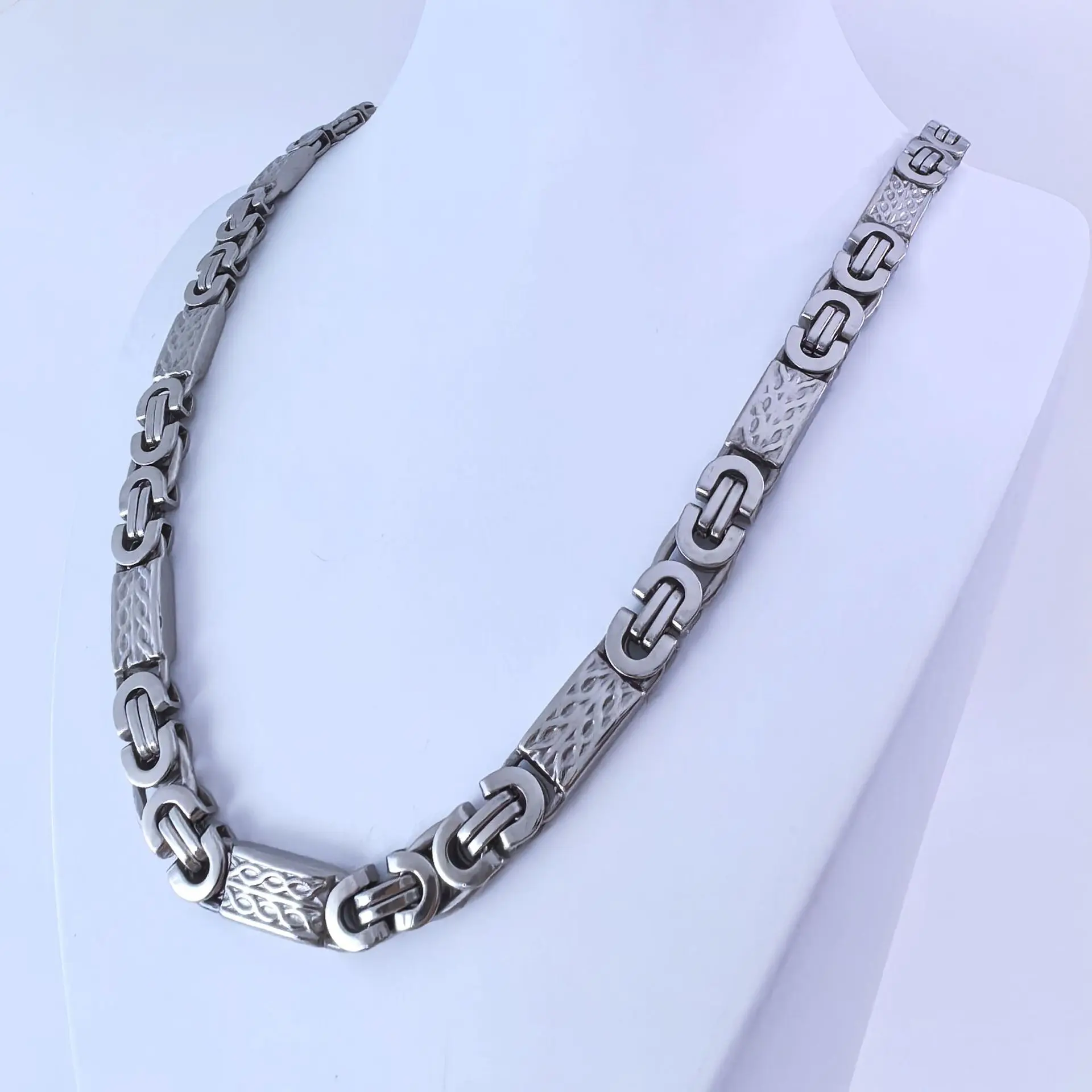 Steel necklace 8mm * 55cm