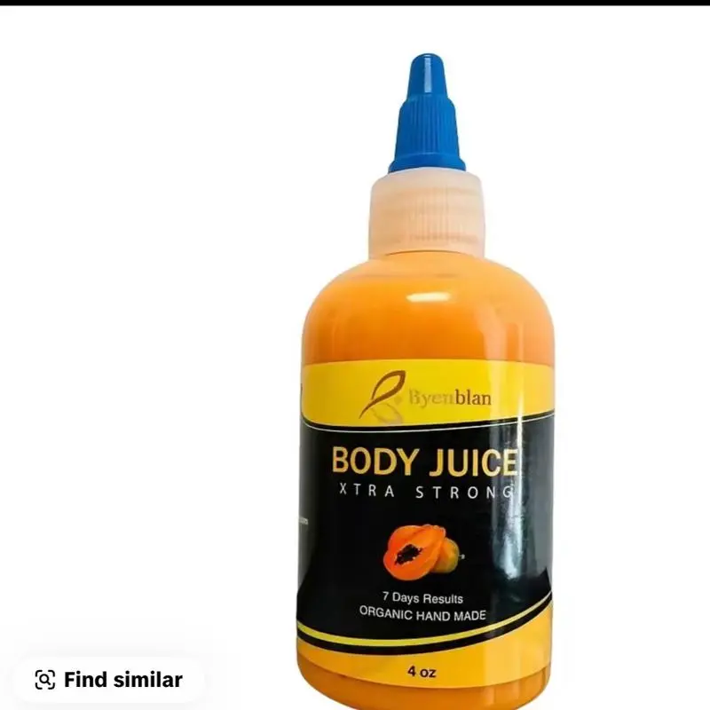BYENBLAN Xtra Strong Body Juice, Potent Liquid Formula with Papaya Extract for All Over Body Use, 4 oz Bottle, 4 Oz Bottles, 4Oz