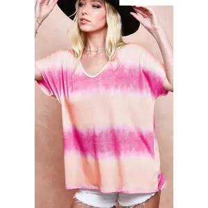 BiBi Tiedye Printed Hacci Knit Top