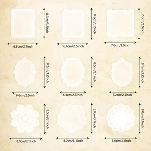 Enchanted Lace Stickers - 120pcs Vintage Journaling Scrapbook Decals