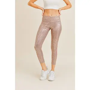 Glossy Leopard Legging