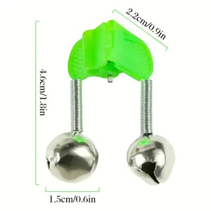 10 Piece Fishing Bell Set, Dual Sound Fishing Alarm Bells, Plastic Clip Snap Fishing Bells, Fishing Gear Accessories