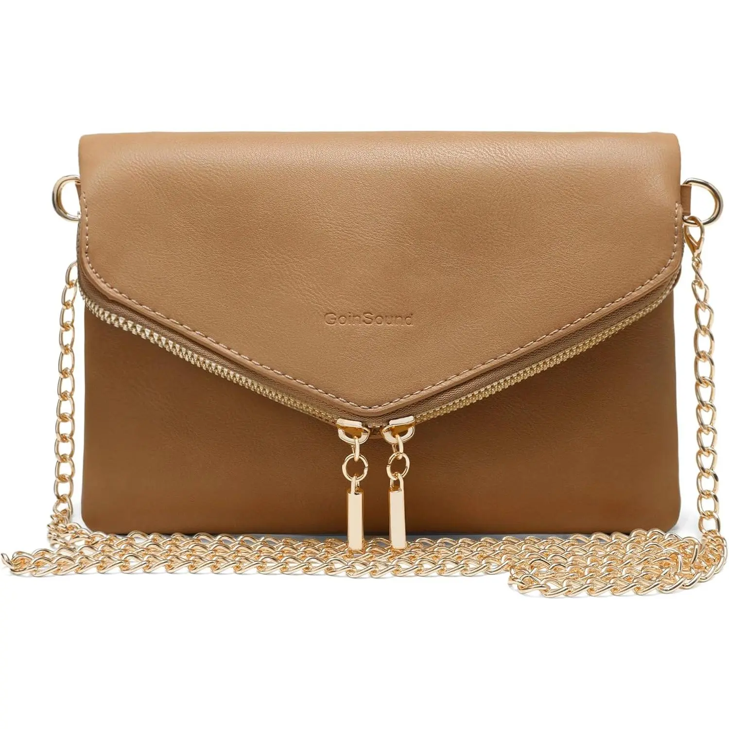 Envelop Clutch Wristlet Purses for Women Crossbody Bags with Chain Strap Shoulder Bag Purse 3 Card Slot Inside