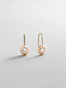 Fallon 14K Gold Semi-Precious Earrings - Rose Quartz