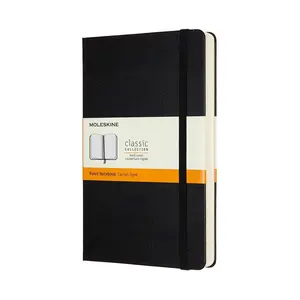 Moleskine Expanded Ruled Journal 5"x 8" Black Hardcover