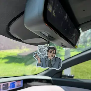"that's What She Said" Man Car Air Freshener, Hanging Car Diffuser, Bahama Sea Breeze Scent, Rearview Mirror Hanging & Vent Clip, Natural Material, 90 Days Long-Lasting