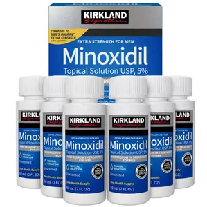 Kirkland Minoxidil 5% Extra Strength 1, 3, 6, 12 Months Supply Men Hair Regrowth (New Packaging) Hair Care Comfort Serum.