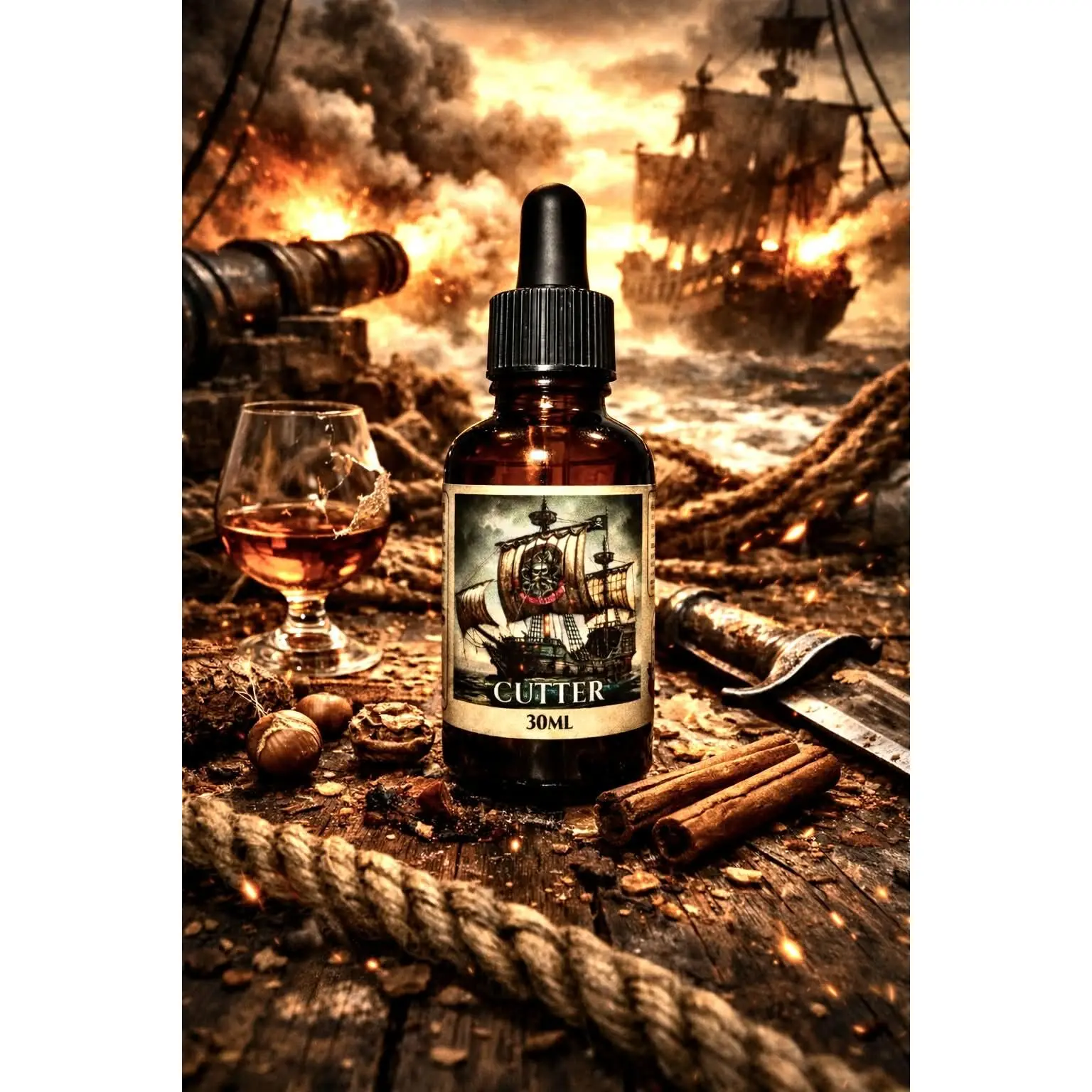 Cutter - Cognac, Hazelnut, and Praline Beard Oil, Butter & Cologne